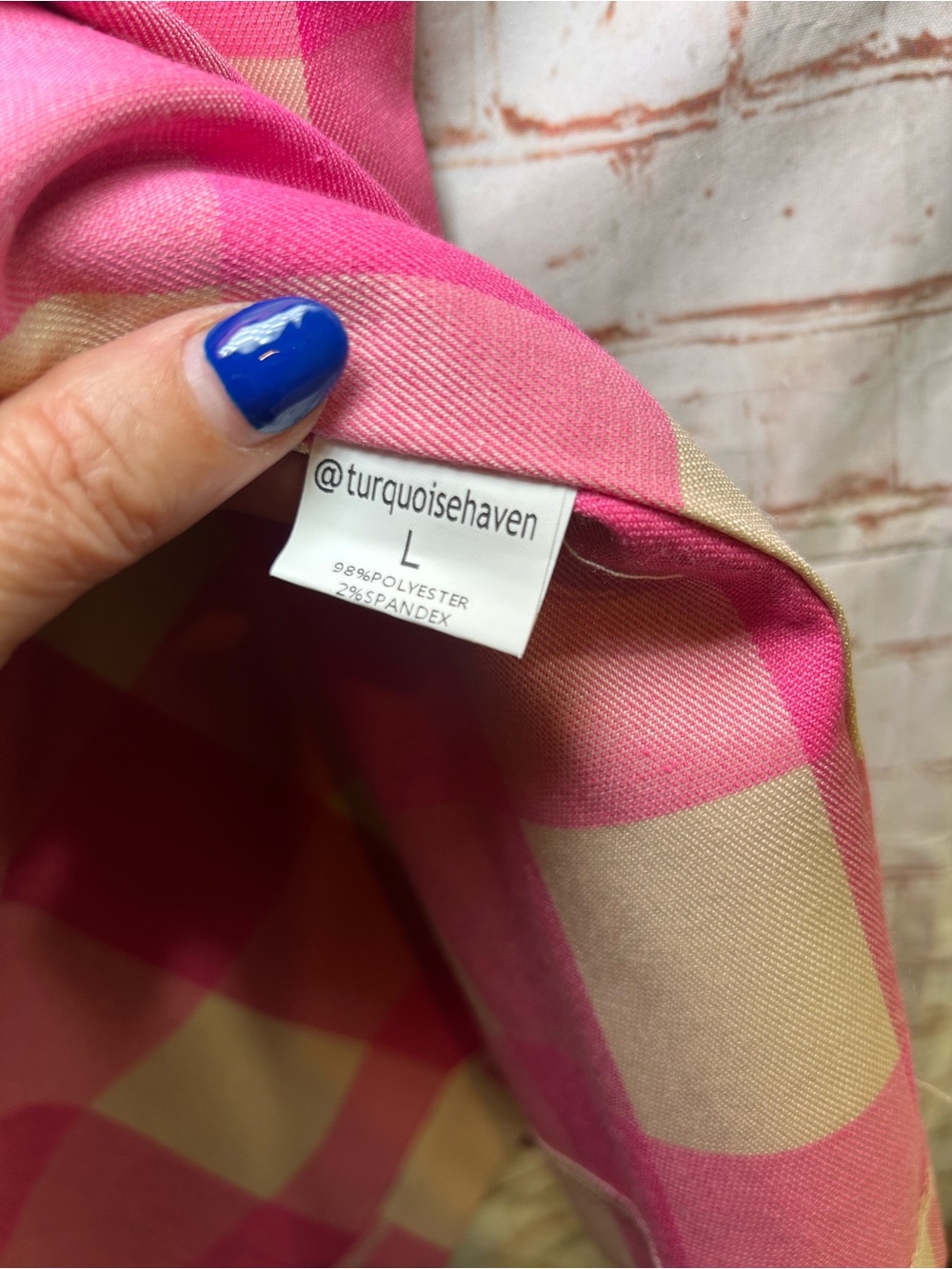 Pink Gingham Cropped Wide Leg Pants and Blazer Set Preppy Barbiecore Size Large - Picture 5 of 10